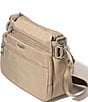 Baggallini Marais Twill Silver Hardware Crossbody Bag, Color:Taupe Twill - Image 2