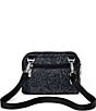 Baggallini Midnight Blossom Triple Zip Crossbody Bag, Color:Midnight Blossom Print - Image 2