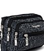 Baggallini Midnight Blossom Triple Zip Crossbody Bag, Color:Midnight Blossom Print - Image 5