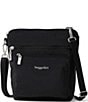 Baggallini Modern Pocket Solid Nylon Crossbody Bag, Color:Black - Image 1