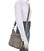 Baggallini Nylon Modern Everywhere Silver Hardware Crossbody Bag, Color:Moonrock - Image 4