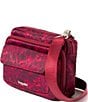 Baggallini Red Divine Rose Modern Double Zip Crossbody Bag, Color:Red Divine Rose - Image 3