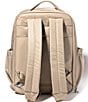 Baggallini Tribeca Expandable Laptop Silver Hardware Backpack, Color:Taupe Twill - Image 2