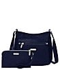 Color:Navy - Image 1 - Uptown Bagg with RFID Wristlet