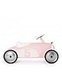 Color:Petal Pink - Image 1 - Rider Large Race Numbered Vintage Ride-On Car