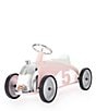 Color:Petal Pink - Image 2 - Rider Large Race Numbered Vintage Ride-On Car