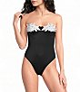 Bahia Maria Aura Laser Cut Flower Underwire One Piece Swimsuit - Image 1