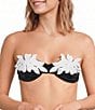Bahia Maria Aura Laser Cut Underwire Swim Top & Solid Classic Moderate Coverage Hipster Swim Bottom - Image 3