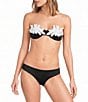 Bahia Maria Aura Laser Cut Underwire Swim Top & Solid Classic Moderate Coverage Hipster Swim Bottom - Image 1