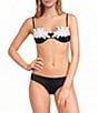 Bahia Maria Aura Laser Cut Underwire Swim Top & Solid Classic Moderate Coverage Hipster Swim Bottom - Image 1