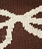 Bailey Rose Bow Design Sweater, Color:Chocolate - Image 4