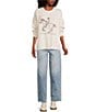 Bailey Rose Cowboy Horse Sweater, Color:Oatmeal - Image 3