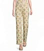 Bailey Rose Floral Print Wide Leg Jeans - Image 1