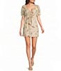 Bailey Rose Western Horse Print Short Sleeve Mini Dress - Image 1