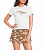 Bailey Rose Knit Bread Motif T-Shirt - Image 1