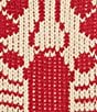 Bailey Rose Long Sleeve Oversized Lobster Cardigan, Color:Sand/Red - Image 6