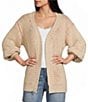 Bailey Rose Long Sleeve Oversized Lobster Cardigan - Image 1