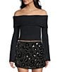 Bailey Rose Off-The-Shoulder Long Sleeve Sweater - Image 5