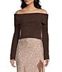 Bailey Rose Off-The-Shoulder Long Sleeve Sweater - Image 5