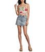 Bailey Rose Postcard Square Neck Crop Top - Image 3