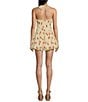 Bailey Rose Red Chili Pepper Halter Top Mini Dress, Color:Cream - Image 2
