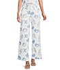Bailey Rose Seashell Print Wide Leg Coordinating Jeans - Image 1