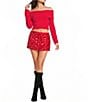 Bailey Rose Sequin Mini Skirt - Image 3