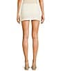 Bailey Rose Pull-On Pointelle Coordinating Micro Skirt, Color:Cream - Image 2