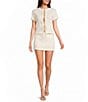 Bailey Rose Pull-On Pointelle Coordinating Micro Skirt - Image 3
