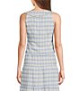 Bailey Rose Sleeveless Peter Pan Plaid Coordinating Top - Image 2