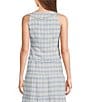 Bailey Rose Sleeveless Peter Pan Plaid Coordinating Top - Image 2