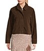 Bailey Rose Suede Long Sleeve Coordinating Jacket, Color:Chocolate - Image 3