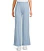 Bailey Rose Wide Leg Pointelle Coordinating Lounge Pants - Image 1