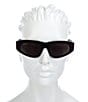 Color:Black - Image 3 - Unisex BB0095S 53mm Cat Eye Sunglasses