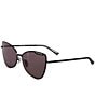 Color:Black - Image 1 - Women's BB0262SA 60mm Butterfly Sunglasses