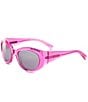 Color:Fuchsia - Image 1 - Women's BB0267S 57mm Oval Sunglasses