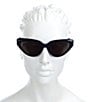 Color:Blue - Image 2 - Women's BB0270S 56mm Cat Eye Sunglasses