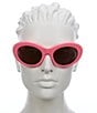 Color:Pink - Image 2 - Women's BB0294S Monaco 55mm Oval Sunglasses