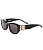 Color:Black - Image 1 - Women's BB0311S Dynasty 53mm Square Sunglasses