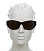 Color:Black - Image 2 - Women's BB0311S Dynasty 53mm Square Sunglasses