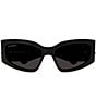 Color:Black - Image 2 - Women's Bossy 57mm Cat Eye Sunglasses
