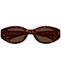 Balenciaga Women's Cosmo 55mm Round Sunglasses - Image 2