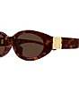 Balenciaga Women's Cosmo 55mm Round Sunglasses - Image 3