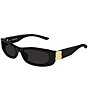 Balenciaga Women's Cosmo 57mm Rectangular Sunglasses - Image 1
