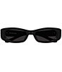 Balenciaga Women's Cosmo 57mm Rectangular Sunglasses - Image 2