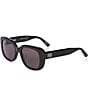 Color:Black - Image 1 - Women's Monaco 54mm Square Sunglasses