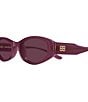 Balenciaga Women's Nova 53mm Geometric Sunglasses - Image 3