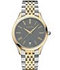 Balmain Men's Quartz Analog Two Tone Stainless Steel Bracelet Watch, Color:Two Tone/Grey Dial - Image 1