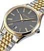 Balmain Men's Quartz Analog Two Tone Stainless Steel Bracelet Watch, Color:Two Tone/Grey Dial - Image 3