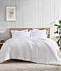 Color:White - Image 1 - by Royal Heritage Cascade Waffle Weave Comforter Mini Set